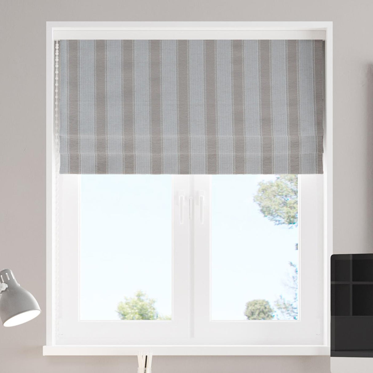 Florence Natural Made To Measure Roman Blind by Style Furnishings