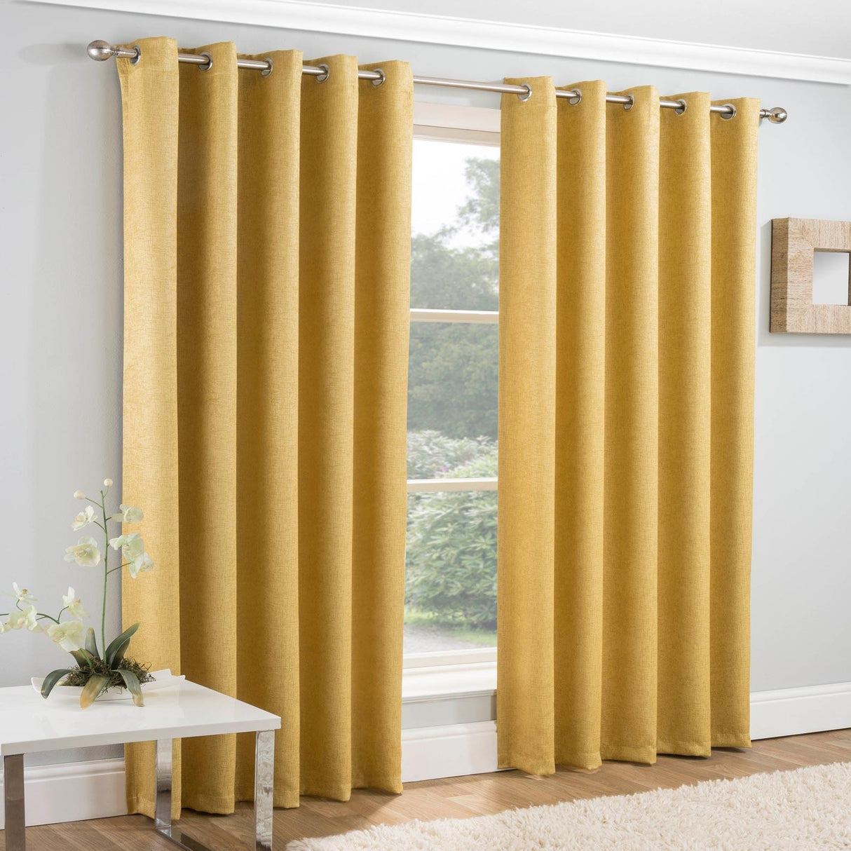 Vogue Thermal Eyelet Dimout Curtains by Enhanced Living