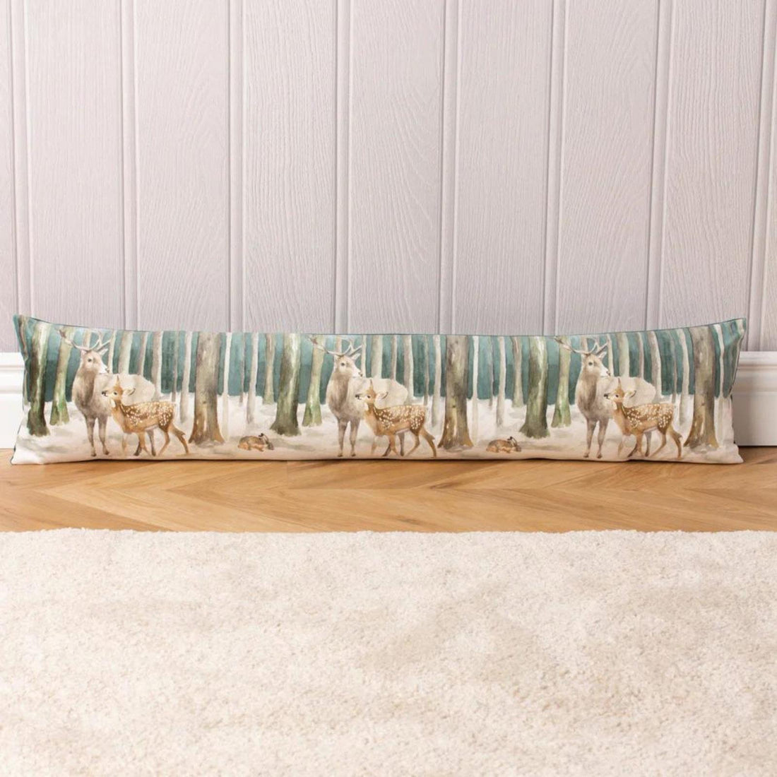 Stag Scene Velvet Draught Excluder