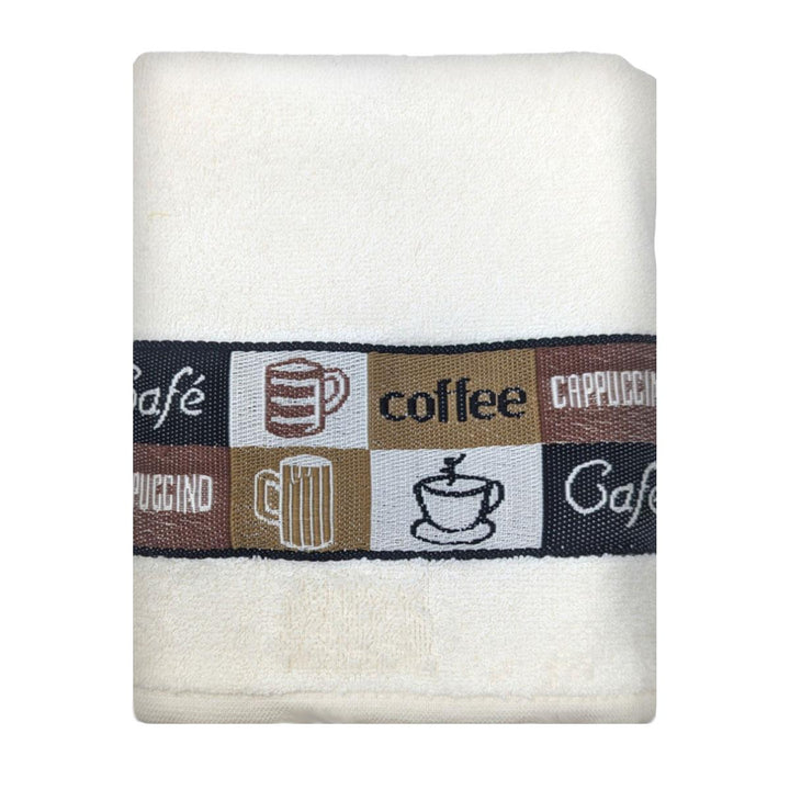 Café Tea Towel Cream - Ideal