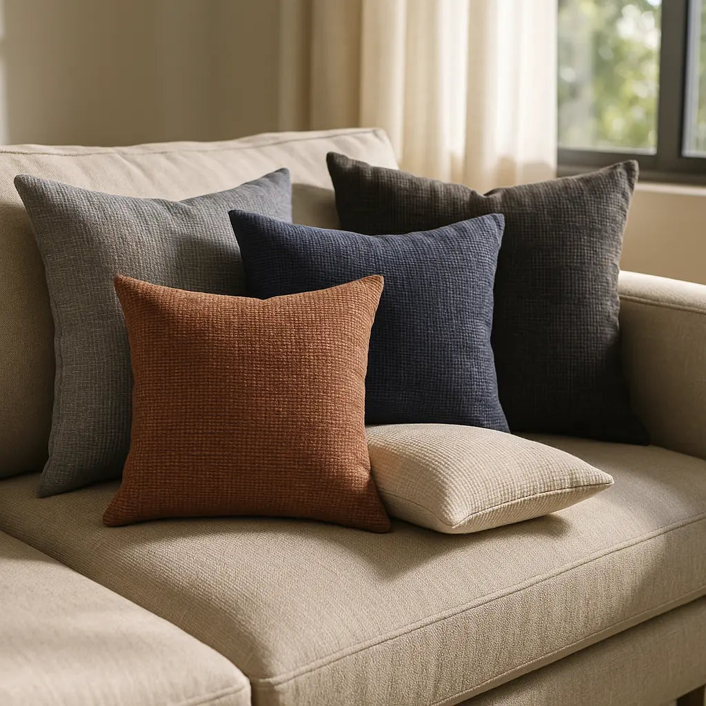 Cambridge Chenille Cushion Cover and Filled Cushion 18" x 18" (45cm x 45cm) by Sundour 2