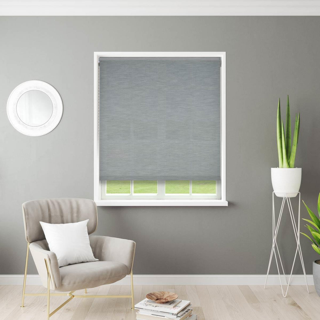 Cameo Made to Measure Roller Blind (Dim Out) Grey - Ideal
