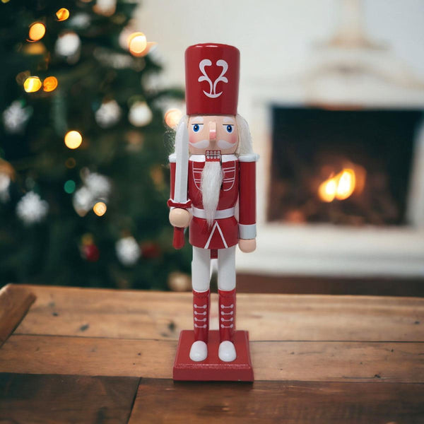 Candy Cane Nutcracker with Sword - Ideal