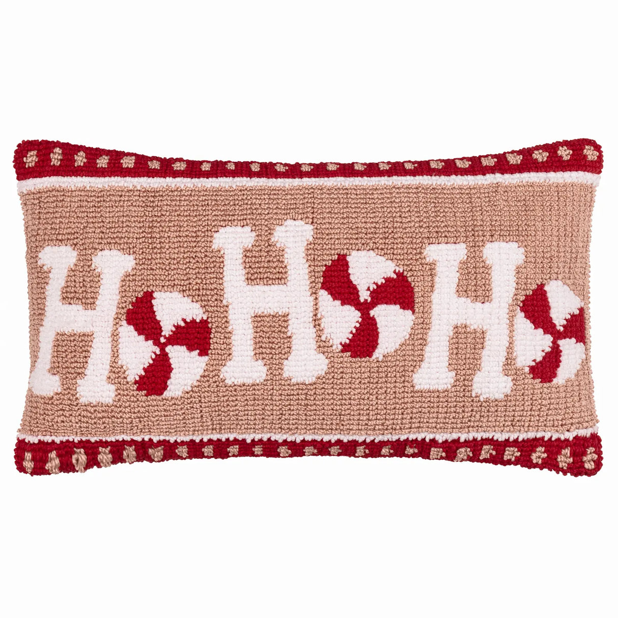 Candy Ho Ho Ho Tufted Cushion Cover Pink/Red 30 x 50cm - image 2