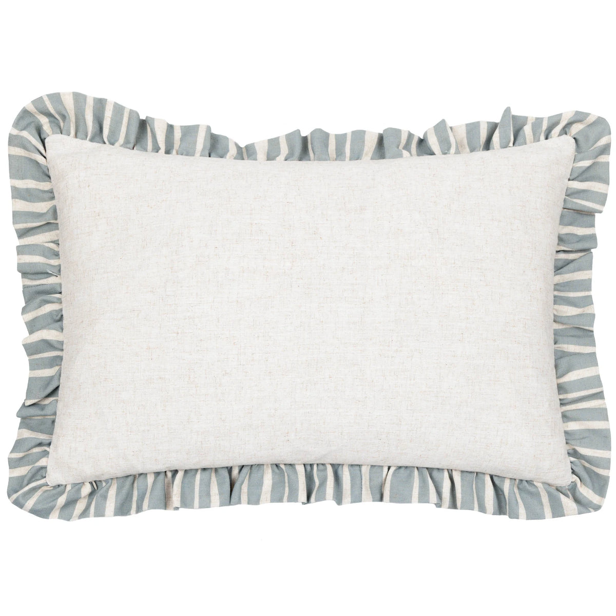 Carmon Stripe Linen / Blue Cushion Cover or Filled Cushion 40cm x 60cm - additional product view 2