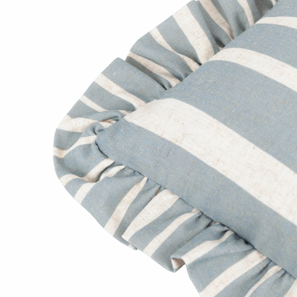 Carmon Stripe Linen / Blue Cushion Cover or Filled Cushion 40cm x 60cm - additional product view 4