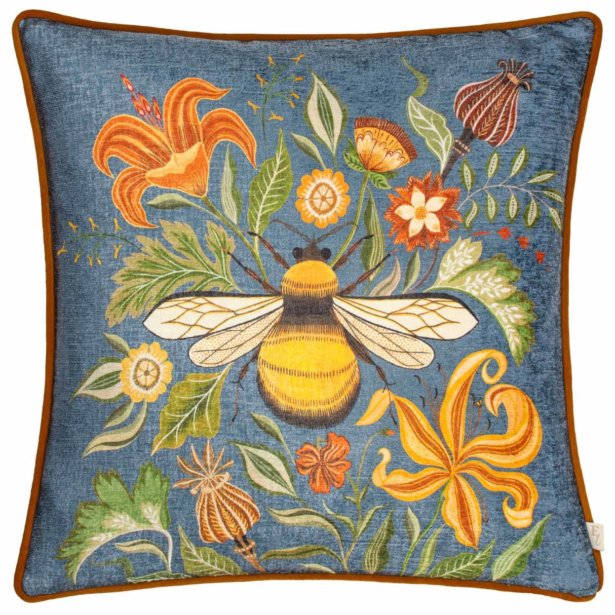 Hawthorn Bee Cushion Cover 17" x 17" (43cm x 43cm) by Evans Lichfield 8