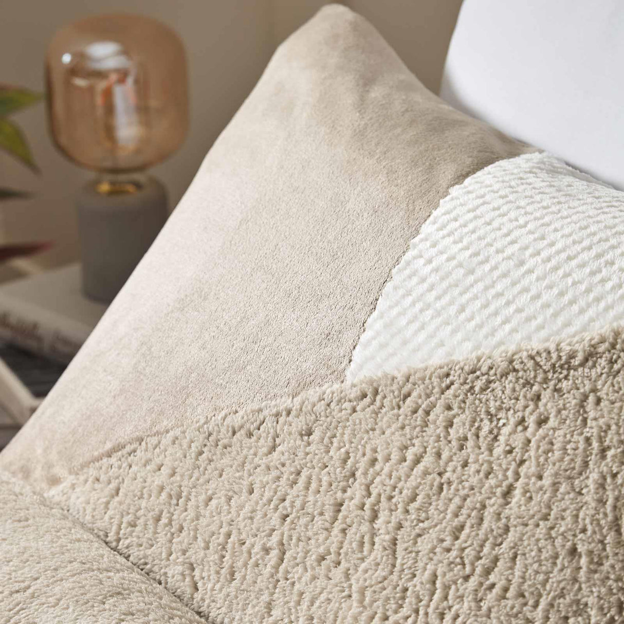 Cosy Larsson Geo Fleece Duvet Cover Set by Catherine Lansfield