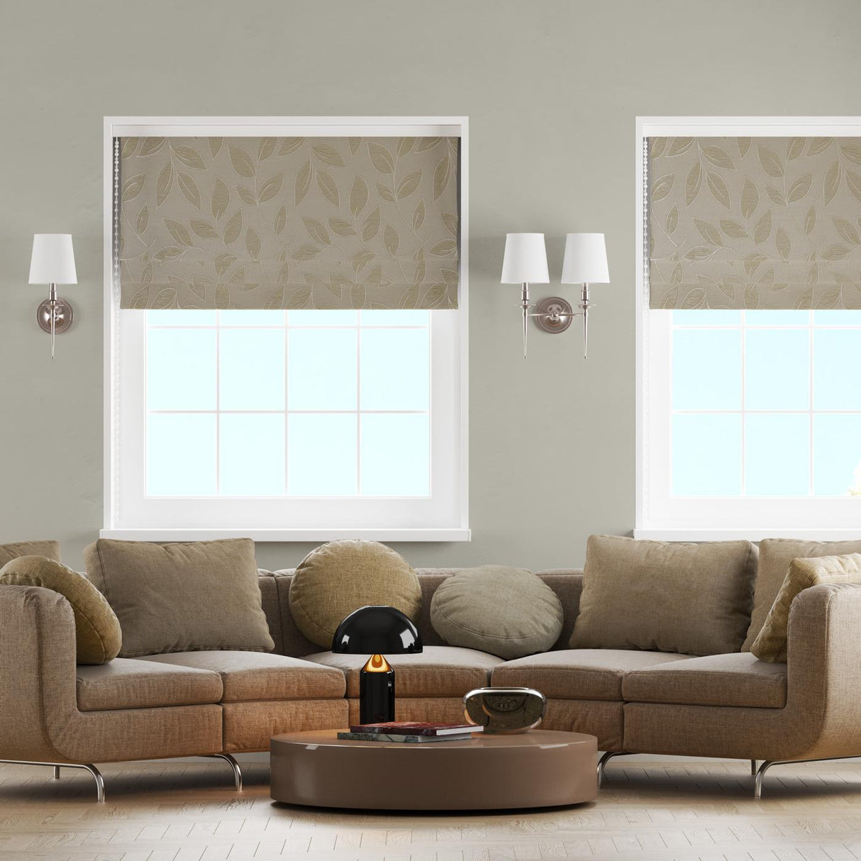 Paros Gold Made To Measure Roman Blind by Style Furnishings