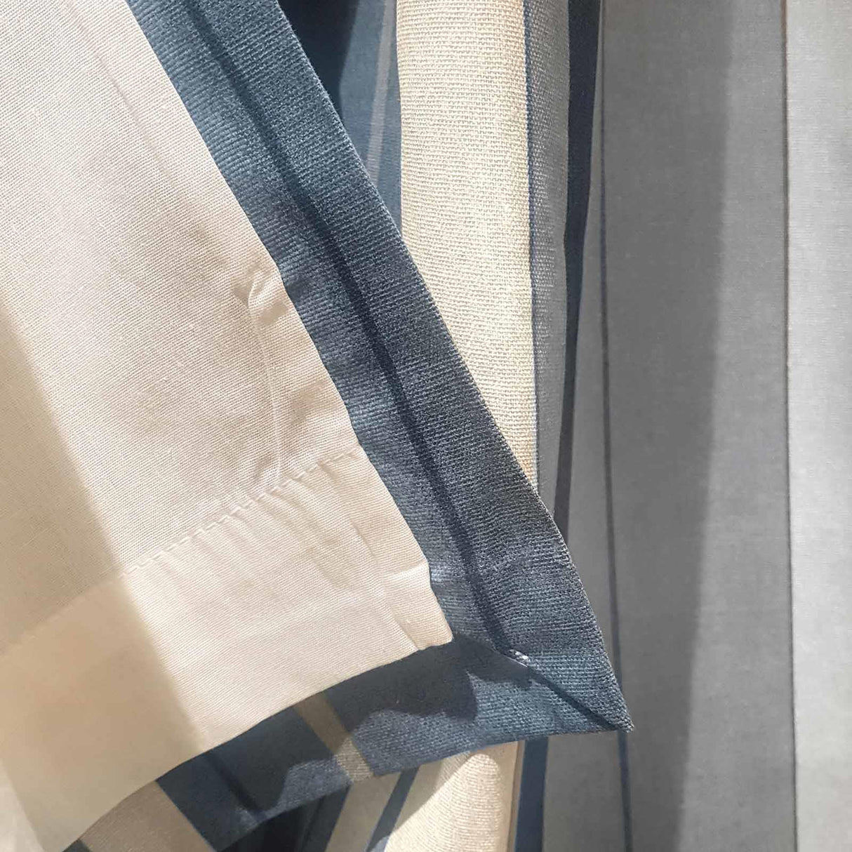 Whitworth Stripe Lined Eyelet Curtains by Fusion