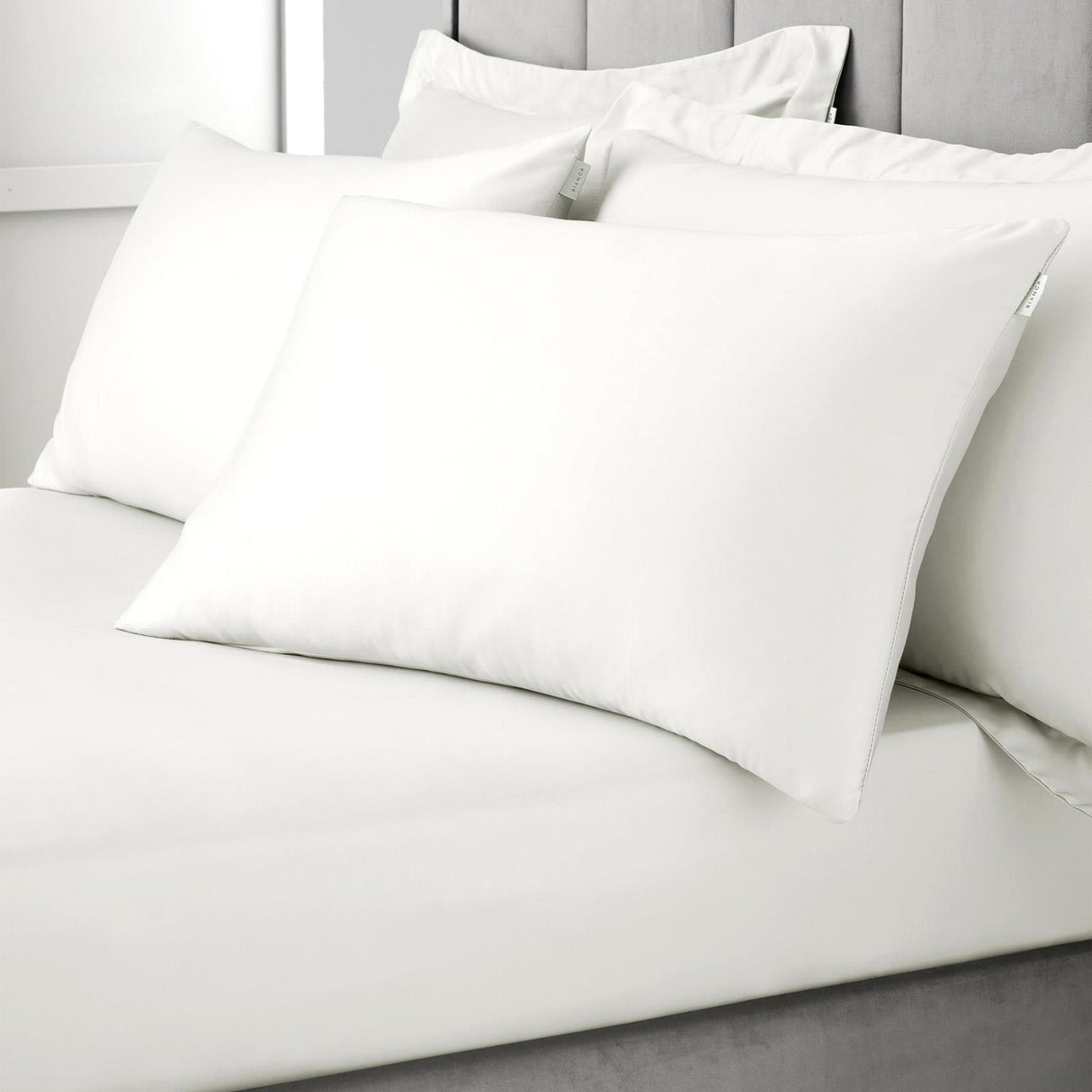 400 Thread Count Cotton Sateen Oxford and Standard Pillowcases by Bianca