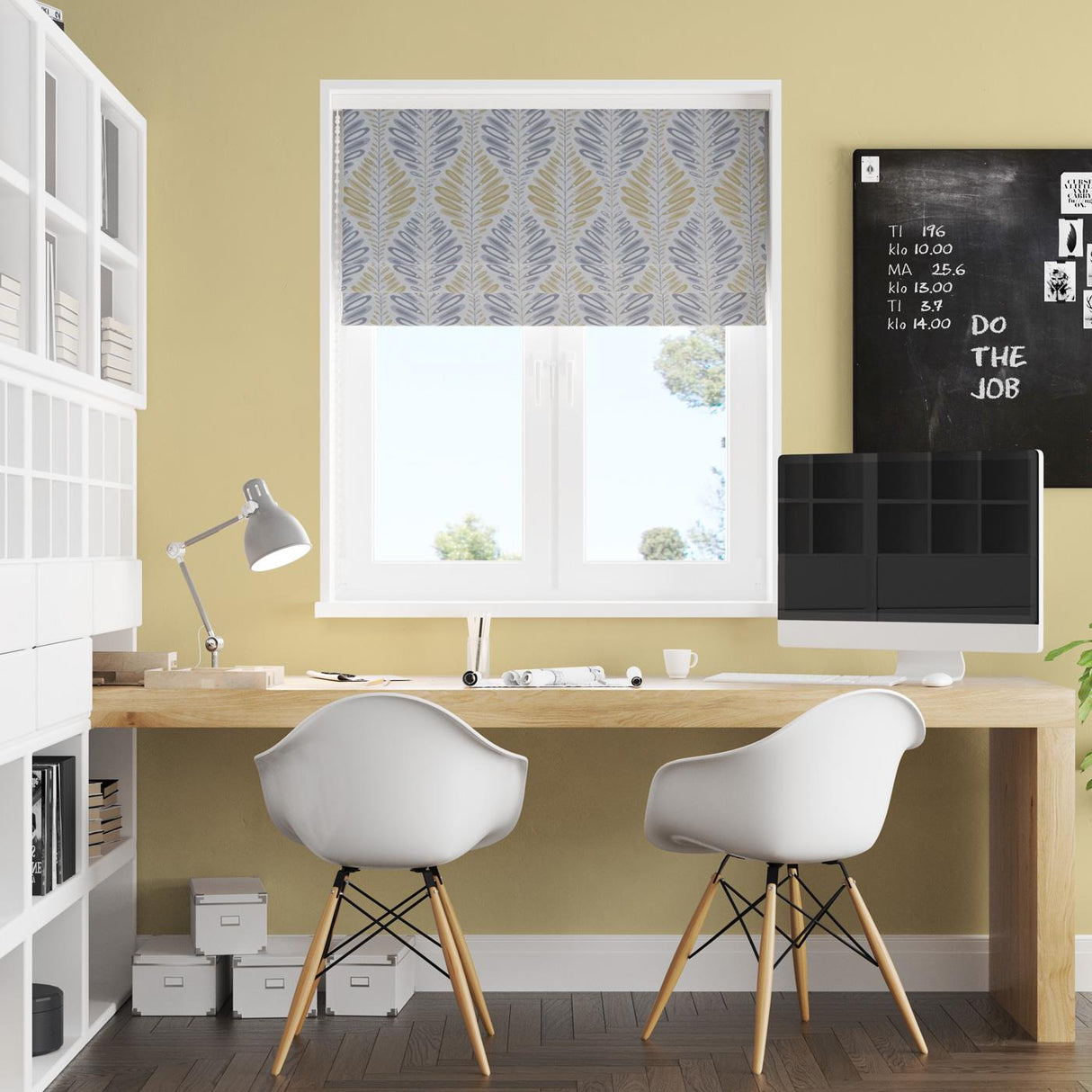 Inishmore Ochre Made to Measure Roman Blind by Style Furnishings