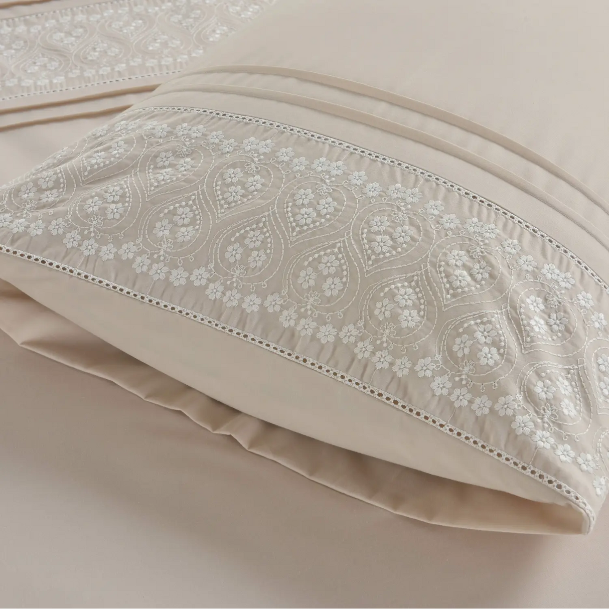 Charlotte Embroidered Duvet Cover Set by Rapport Home