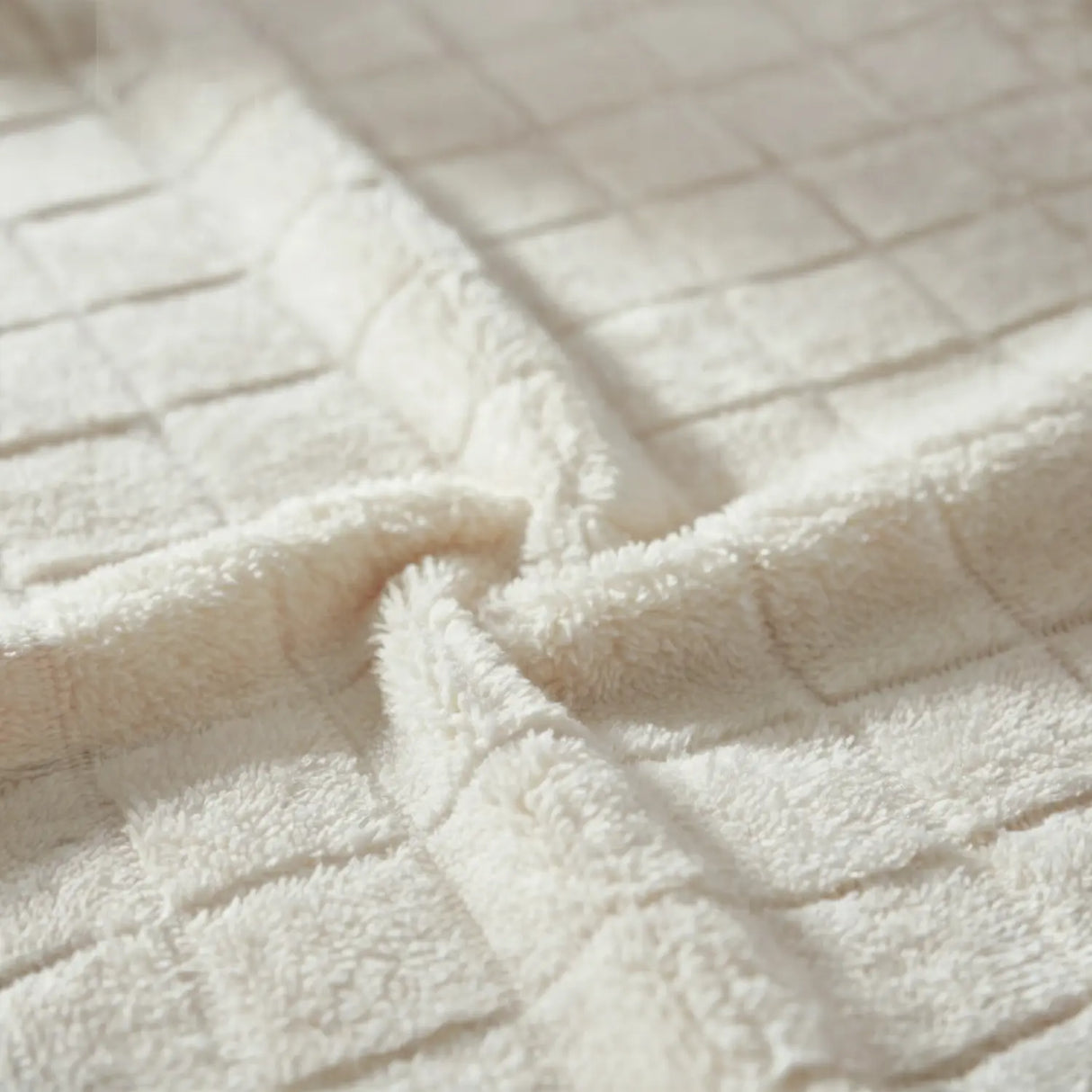 Check Teddy Fleece Duvet Cover Set by Rapport Home