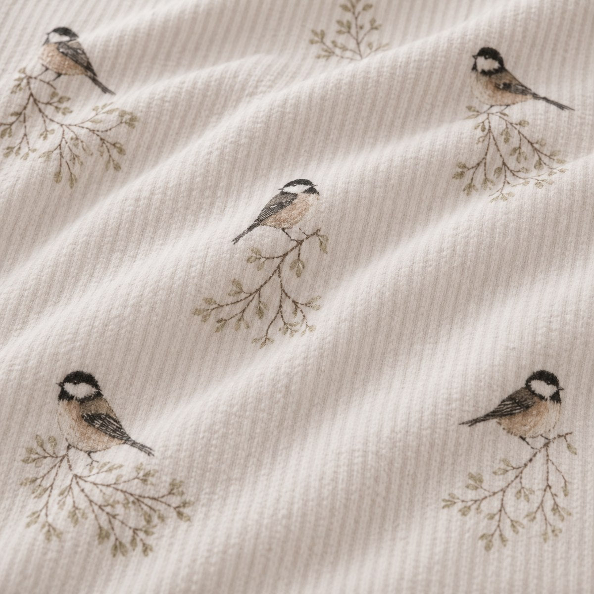 Macro close-up of the brushed cotton flannelette fabric on the Check Flannelette Duvet Cover Set Brushed Cotton