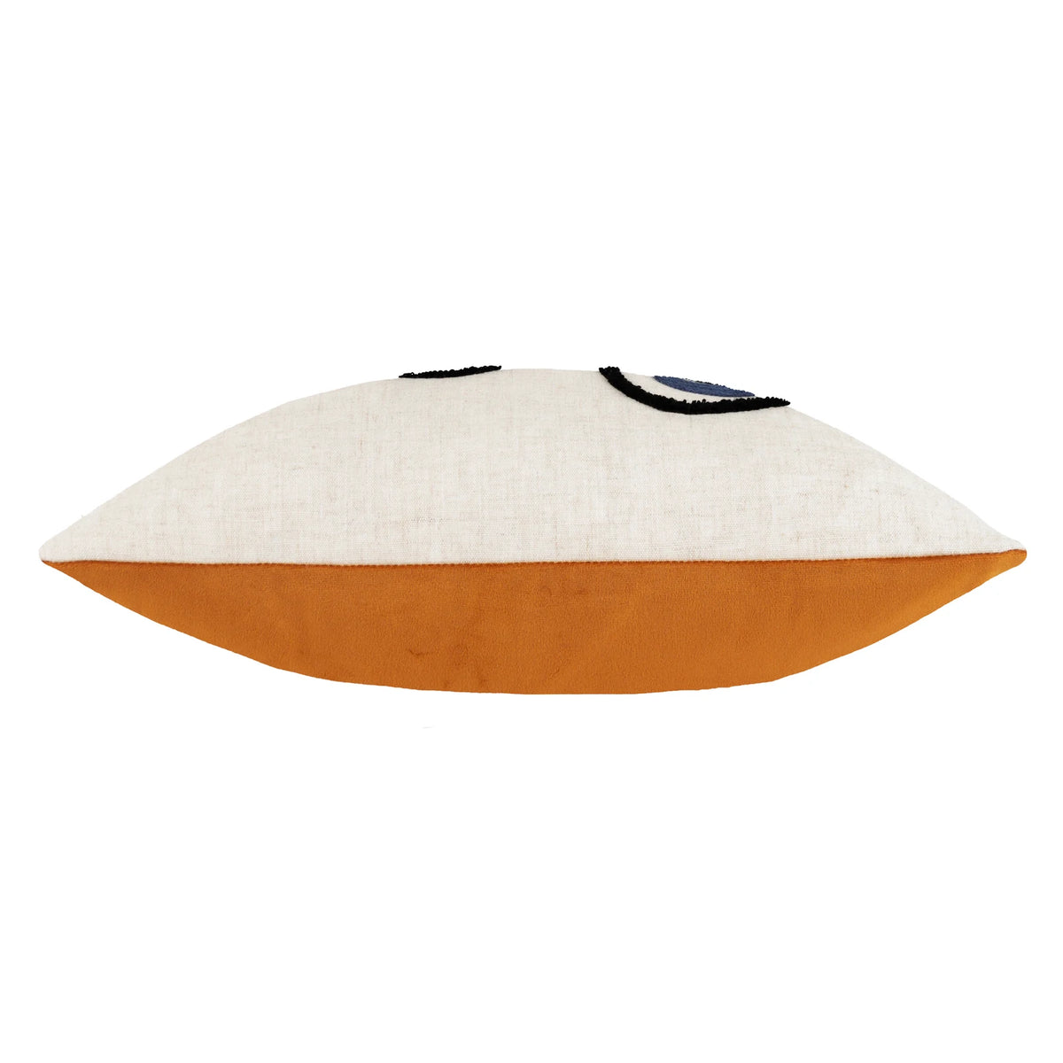 Cleo Linear Woven Velvet Ginger Cushion Cover 45cm x 45cm - additional product view 3