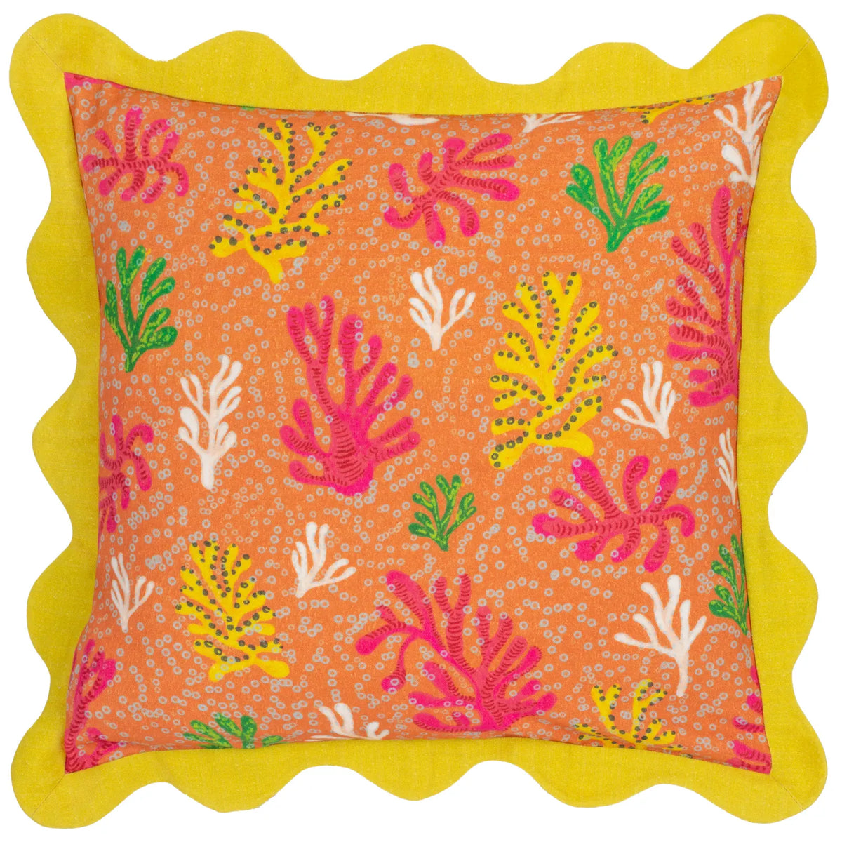 Coral 100% Cotton Citronelle Cushion Cover 50cm x 50cm - additional product view 2