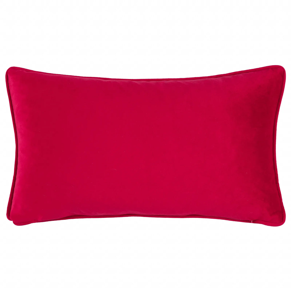 Cotswold Christmas Embroidered Velvet Cushion Cover Cream/Burgundy 30 x 50cm - image 3