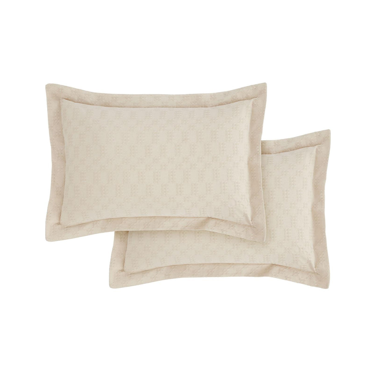 Waffle Cotton Circle Oxford Pillowcase Pair by Bianca