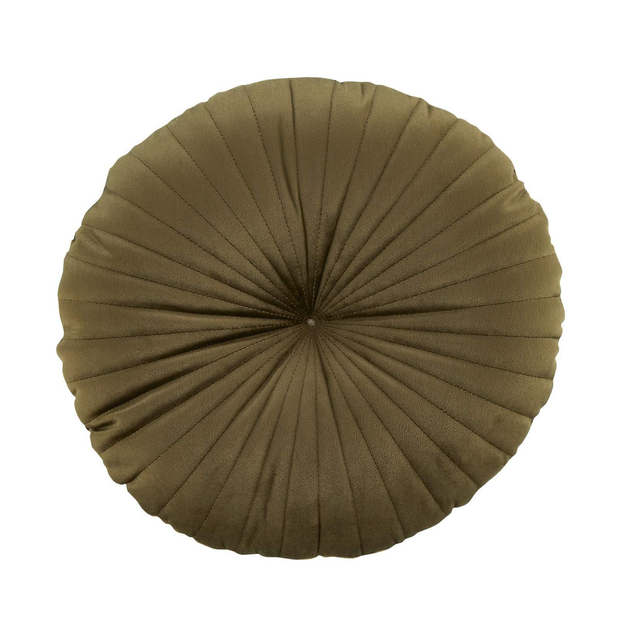 Catherine Lansfield Pleated Round Button Filled Cushion 16