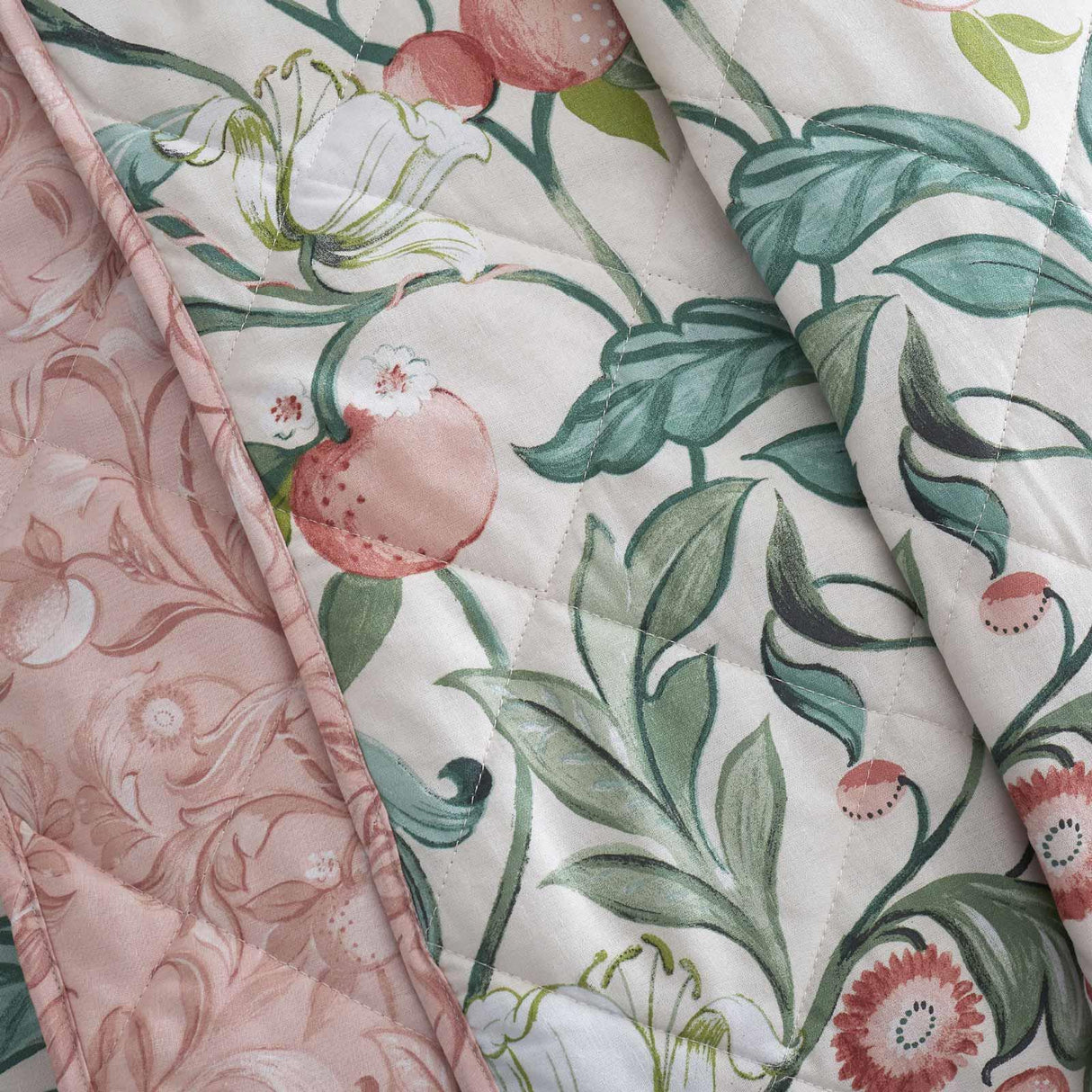 Clarence Floral Quilted Bedspread by Catherine Lansfield