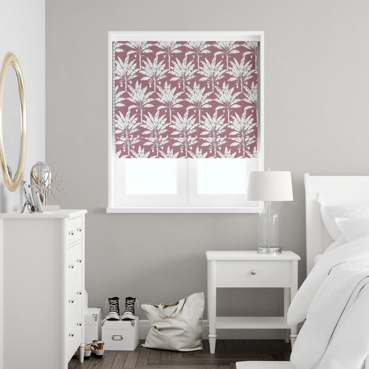 Palm House Woodrose Made To Measure Roman Blind by Style Furnishings