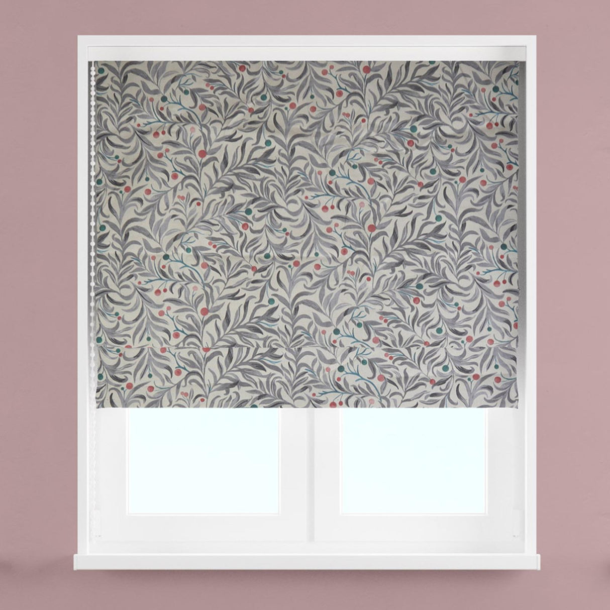 Bedgebury Charcoal Made To Measure Roman Blind by Style Furnishings