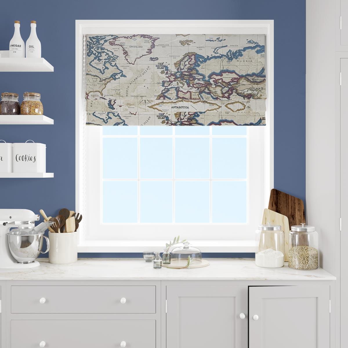 Atlas Antique Made To Measure Roman Blind by Style Furnishings