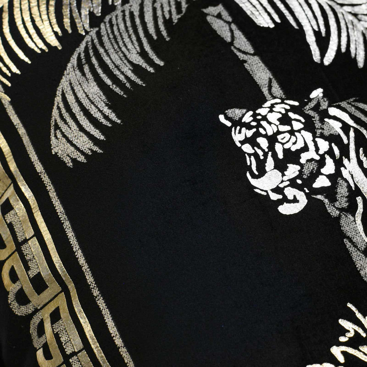 Laurence Llewelyn-Bowen Tiger Tiger Gold Velvet Filled Cushion 3