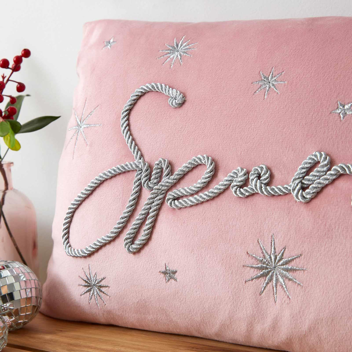Catherine Lansfield Christmas Sparkle Filled Cushion 30cm x 50cm 2