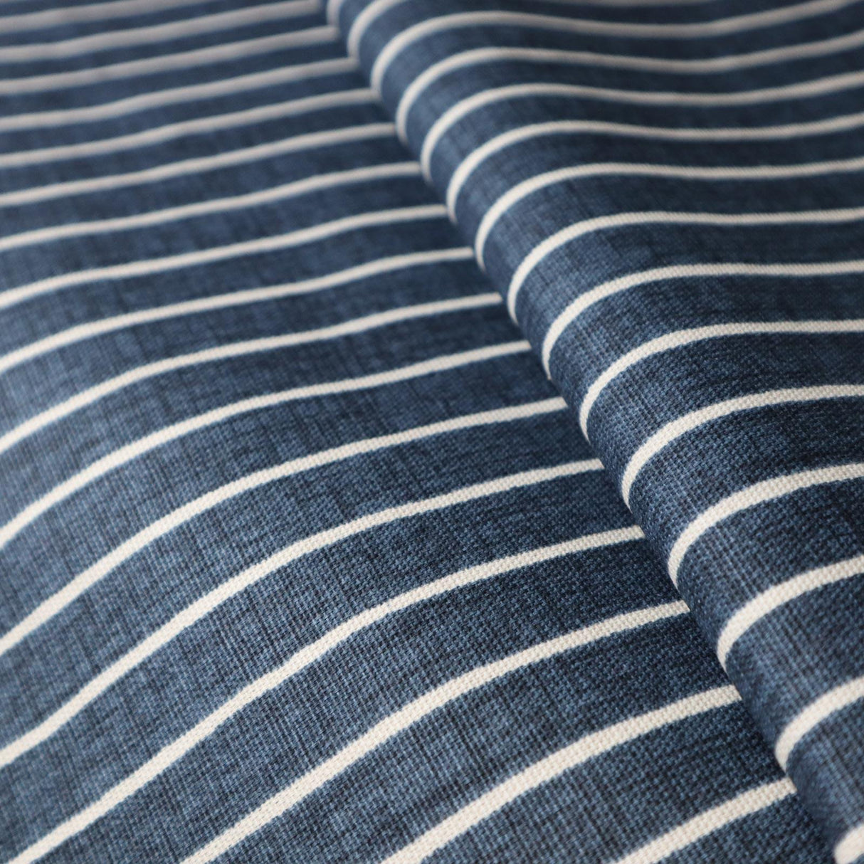 Pencil Stripe Midnight Made To Measure Curtains by Style Furnishings