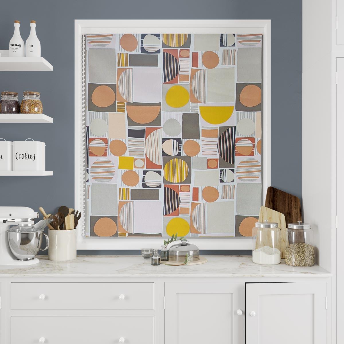 Carrie Nougat Made To Measure Roman Blind by Style Furnishings