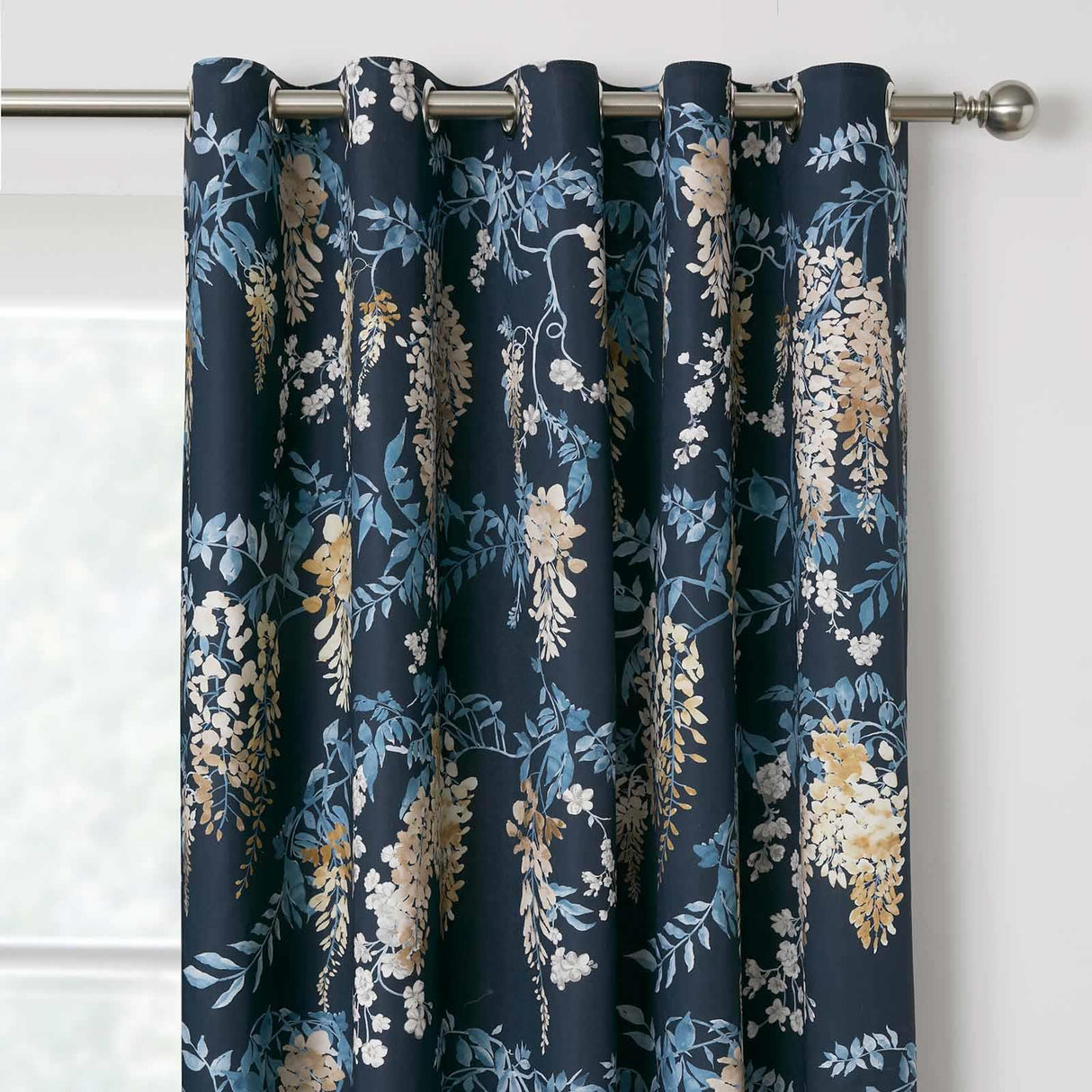 Wisteria Lined Eyelet Curtains by Dreams & Drapes Design