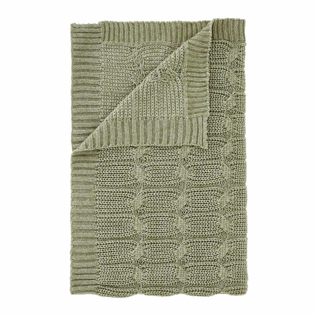 Chunky Marl Knit Throw Blanket 130cm x 170cm by Catherine Lansfield