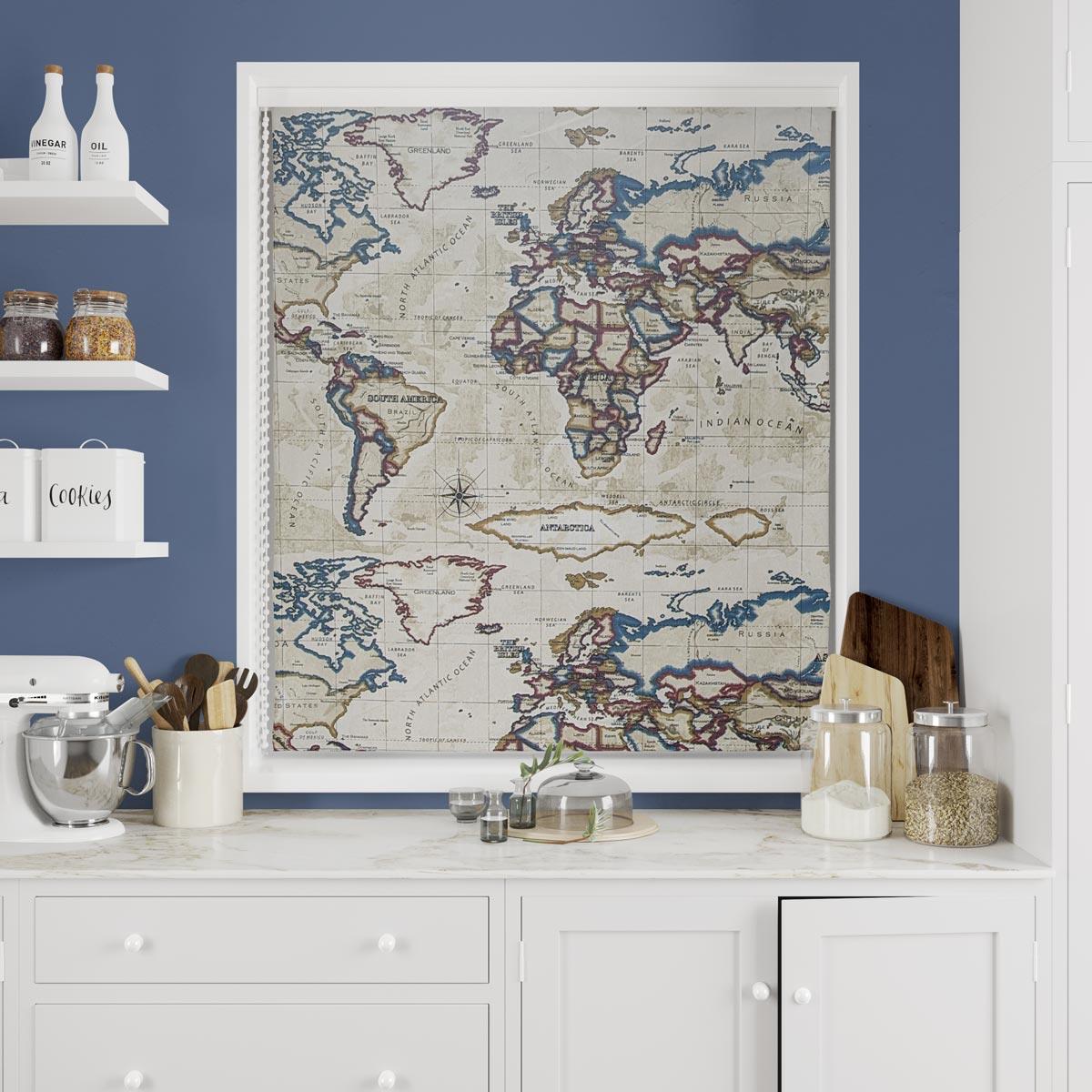 Atlas Antique Made To Measure Roman Blind by Style Furnishings