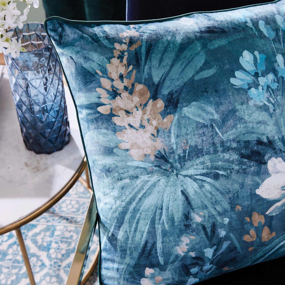 Hyperion Interiors Anthea Floral Cushion Cover 55cm x 55cm 2
