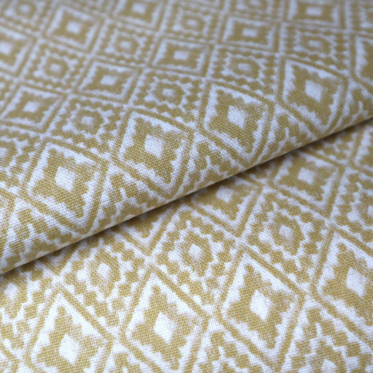 Aztec Ochre Made To Measure Curtains by Style Furnishings