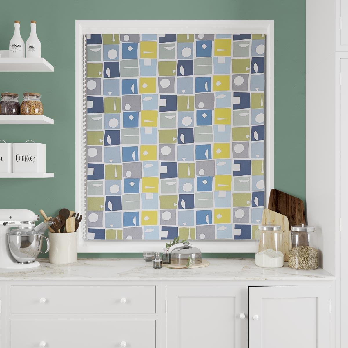 Bonnie Bluebell Made To Measure Roman Blind by Style Furnishings