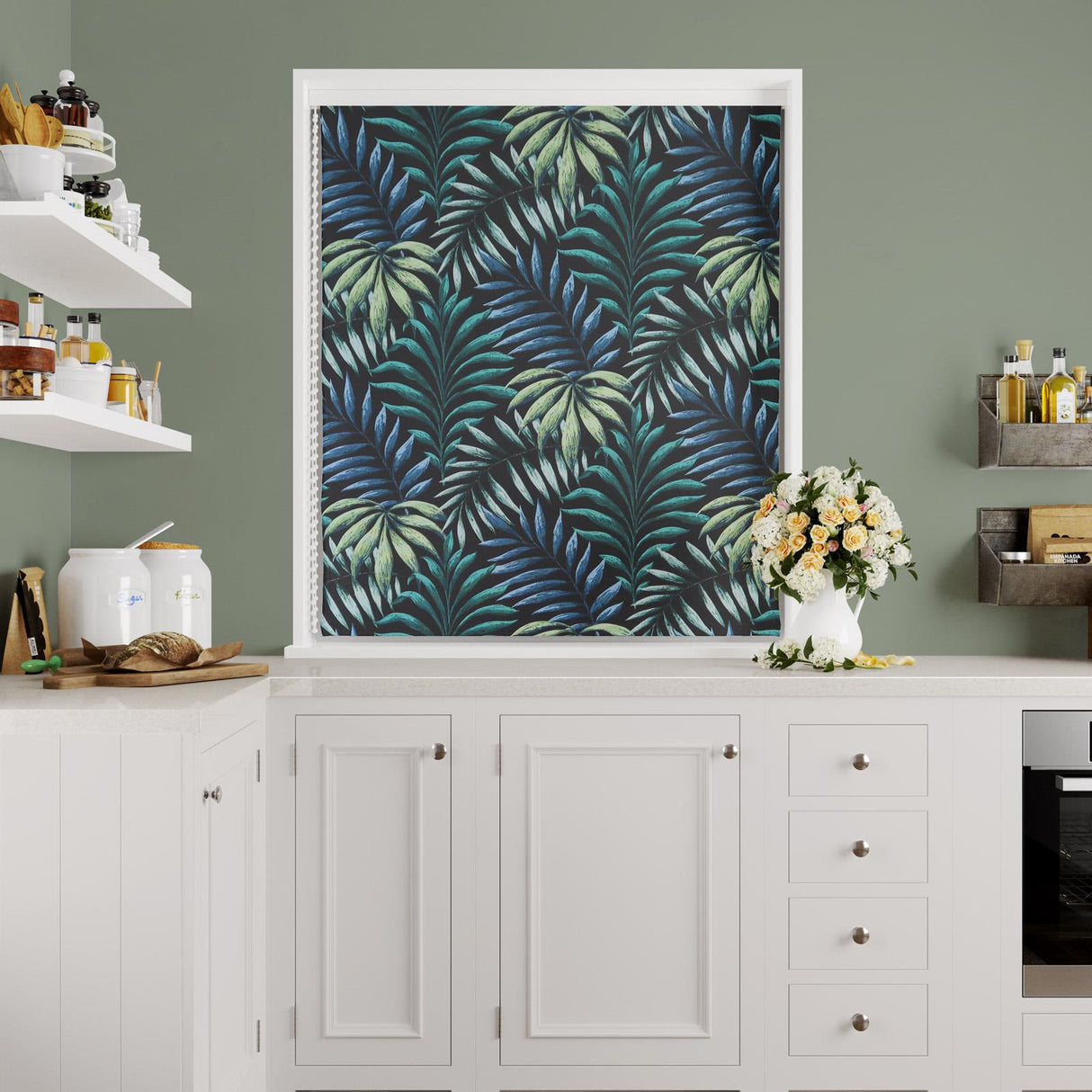 Manila Zinc Made To Measure Roman Blind by Style Furnishings