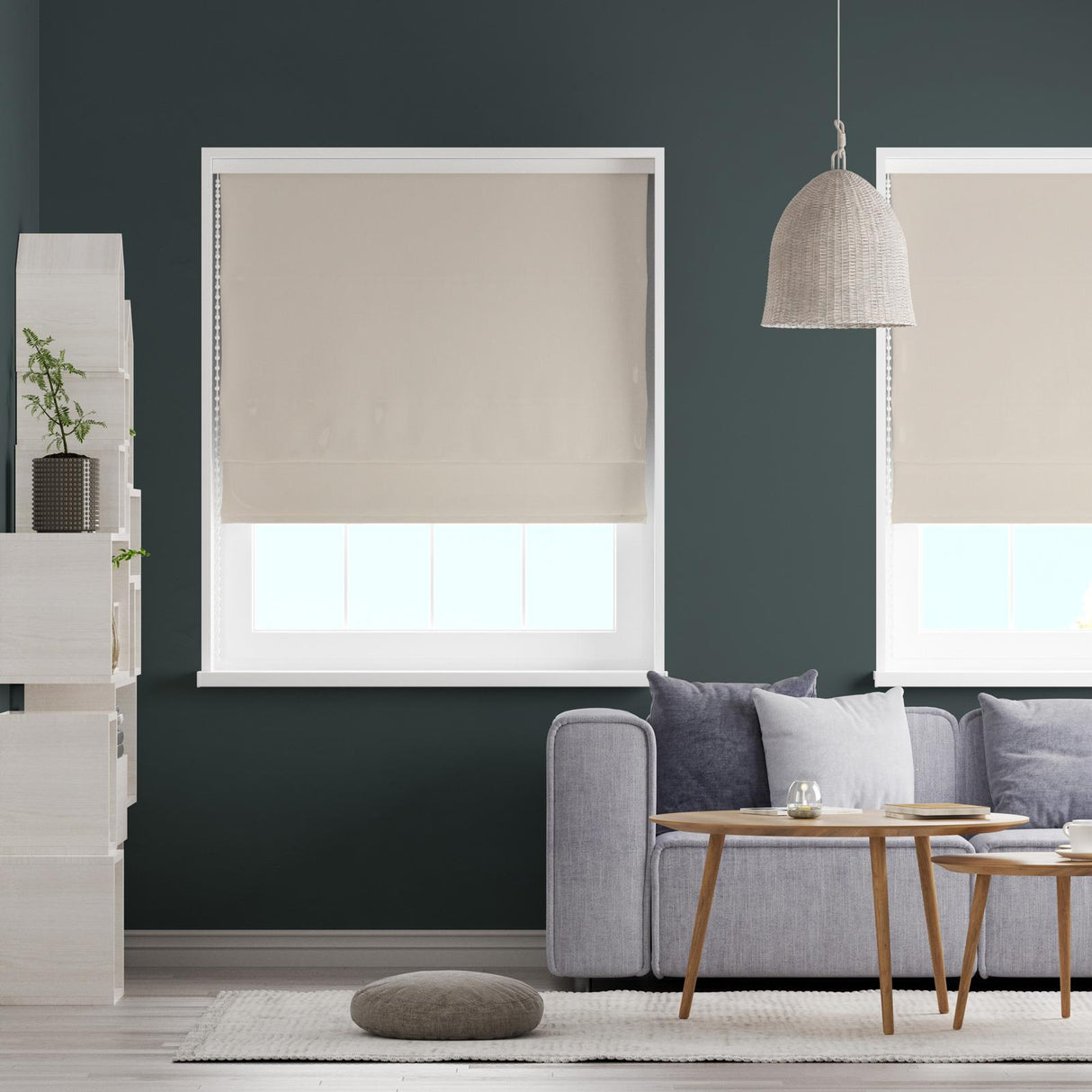 Asana Linen Made To Measure Roman Blind by Style Furnishings