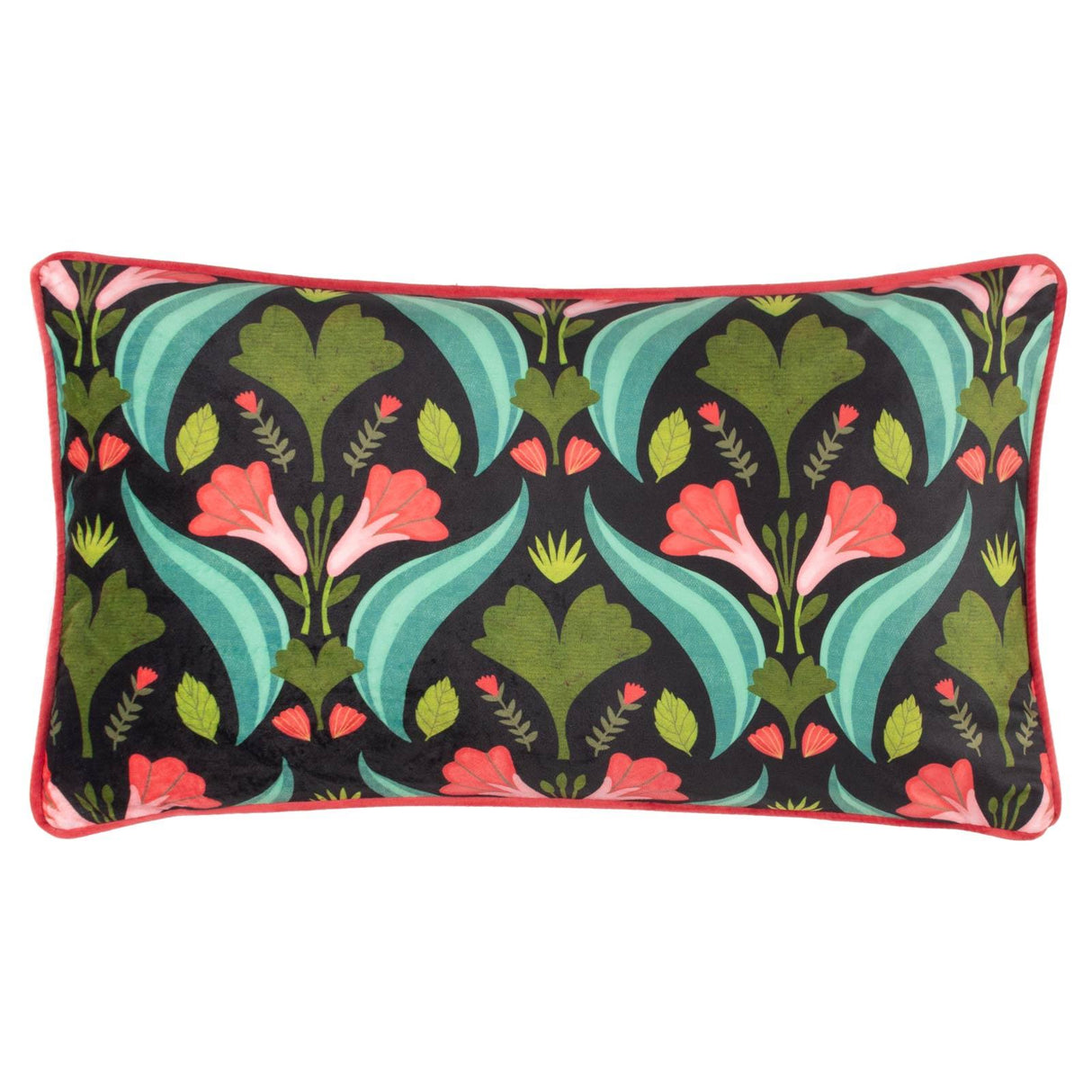Folk Floral Illustrated Cushion Cover by Kate Merritt