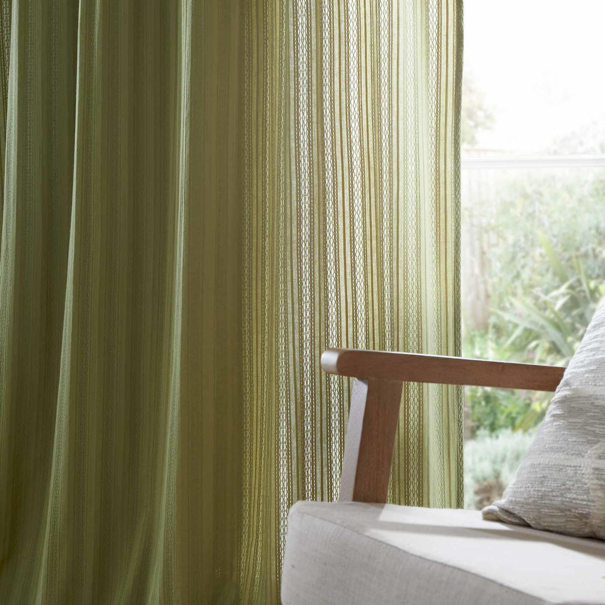 Zofia Broderie Anglaise Voile Curtain Panel by Pineapple Elephant