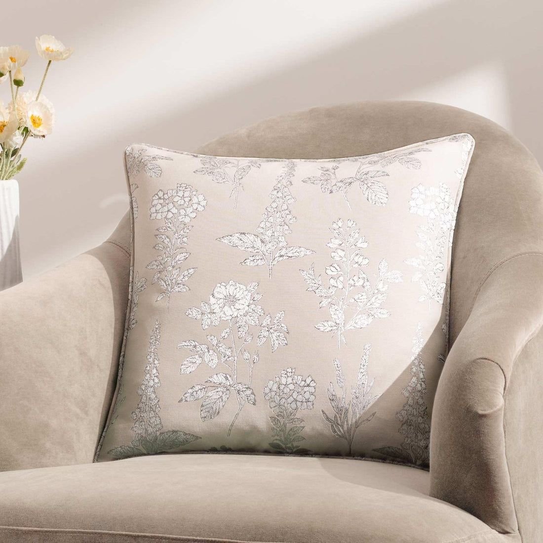 Sophia Natural Cushion Cover 50cm x 50cm
