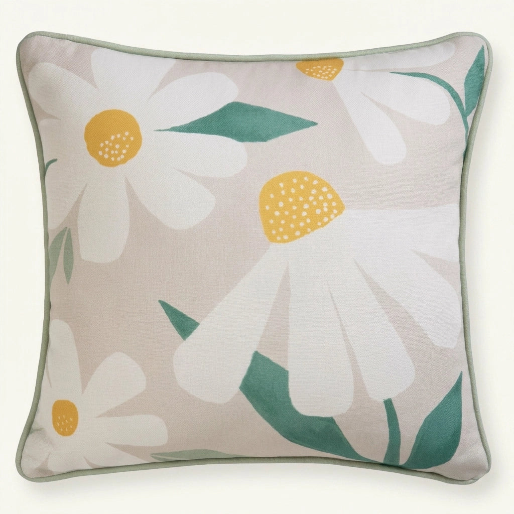 Daisy Water Resistant Outdoor Filled Cushion / Cushion Cover 43cm x 43cm 3