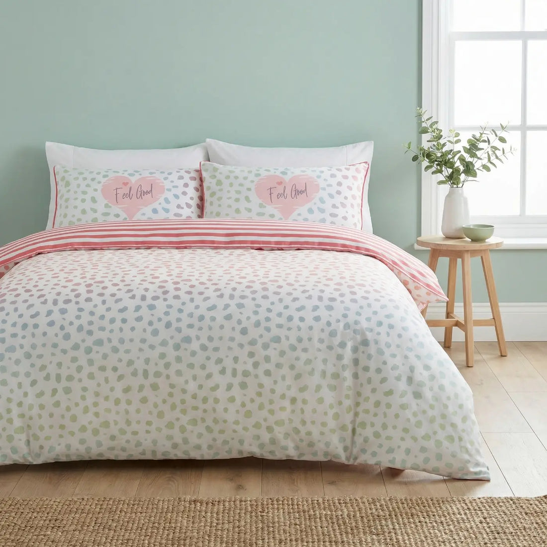 Dalmatian Blush Duvet Cover Bedding Set
