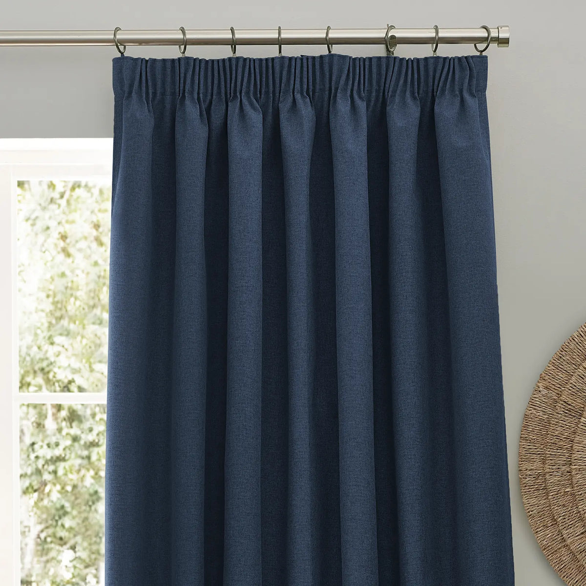 Dawn Lined Midnight Thermal Blackout Pencil Pleat Curtains - additional product view 3