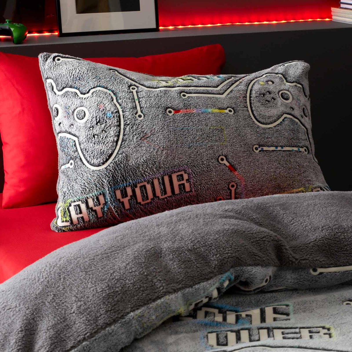 Game Over Fleece Duvet Cover Set by Catherine Lansfield