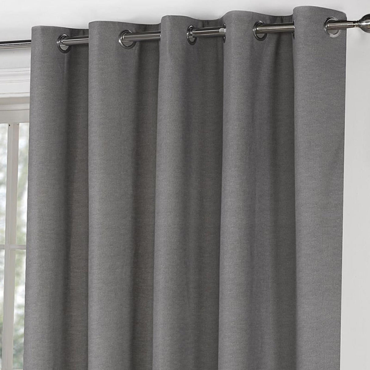 Sorbonne Cotton Lined Eyelet Curtains by Fusion