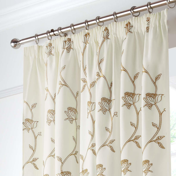 Exeter Tape Top Voile Curtains Latte