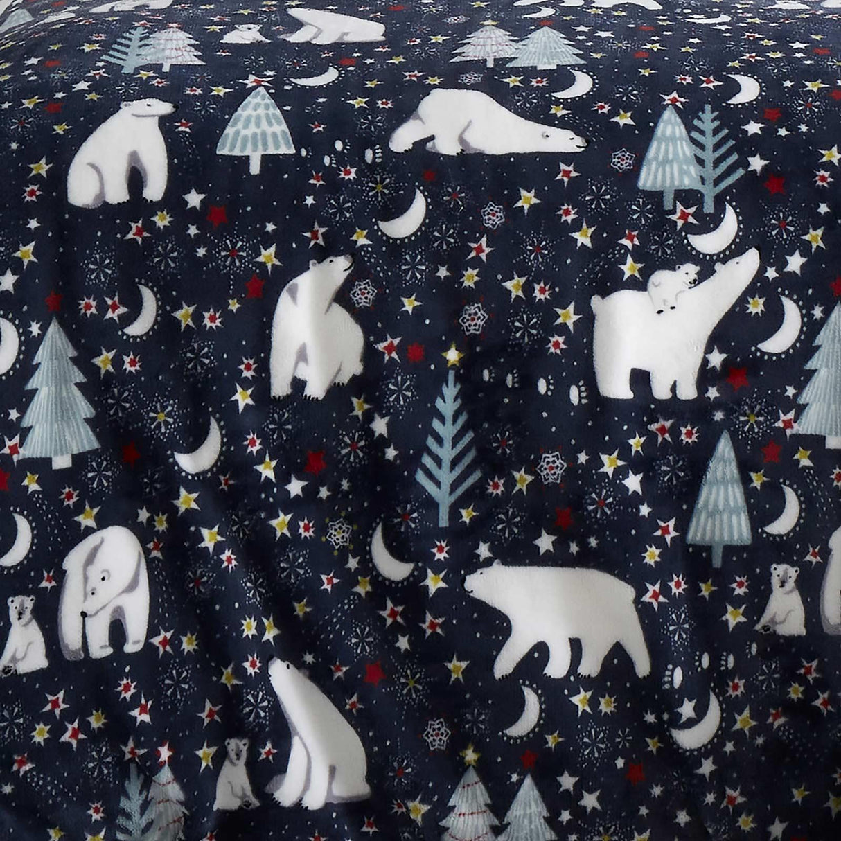 Starry Night Fleece Duvet Cover Set